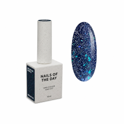 База камуфлююча Nails Of The Night Reflective Base 02 синій світловідбиваюча 10 мл