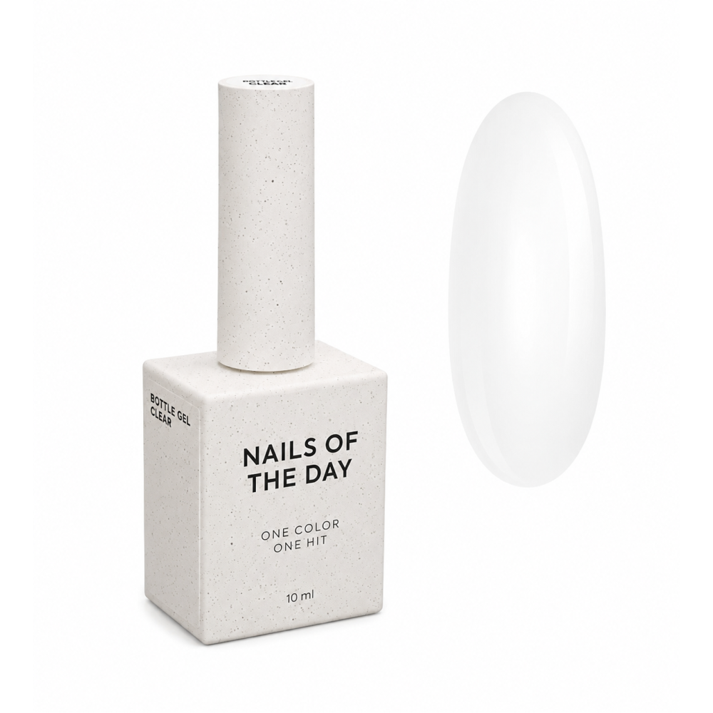 Гель Nails Of The Day Bottle Gel 01 с кисточкой белый 10 мл