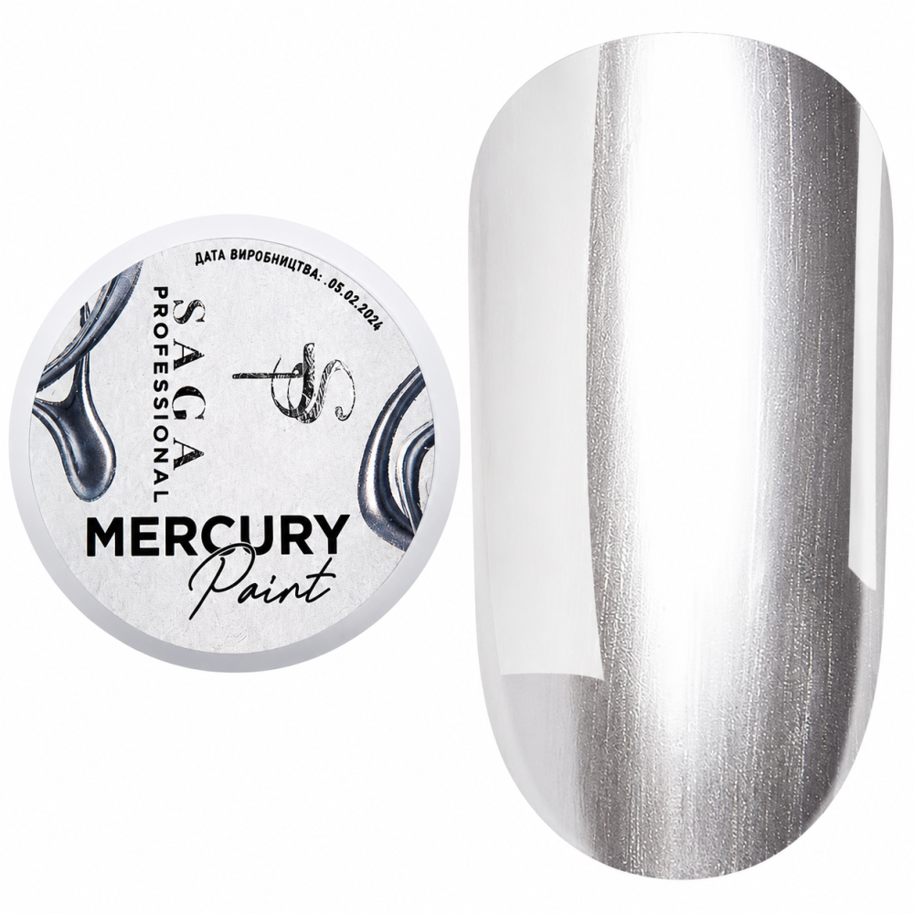 Гель-краска Saga Professional Mercury Paint металлик 5 мл
