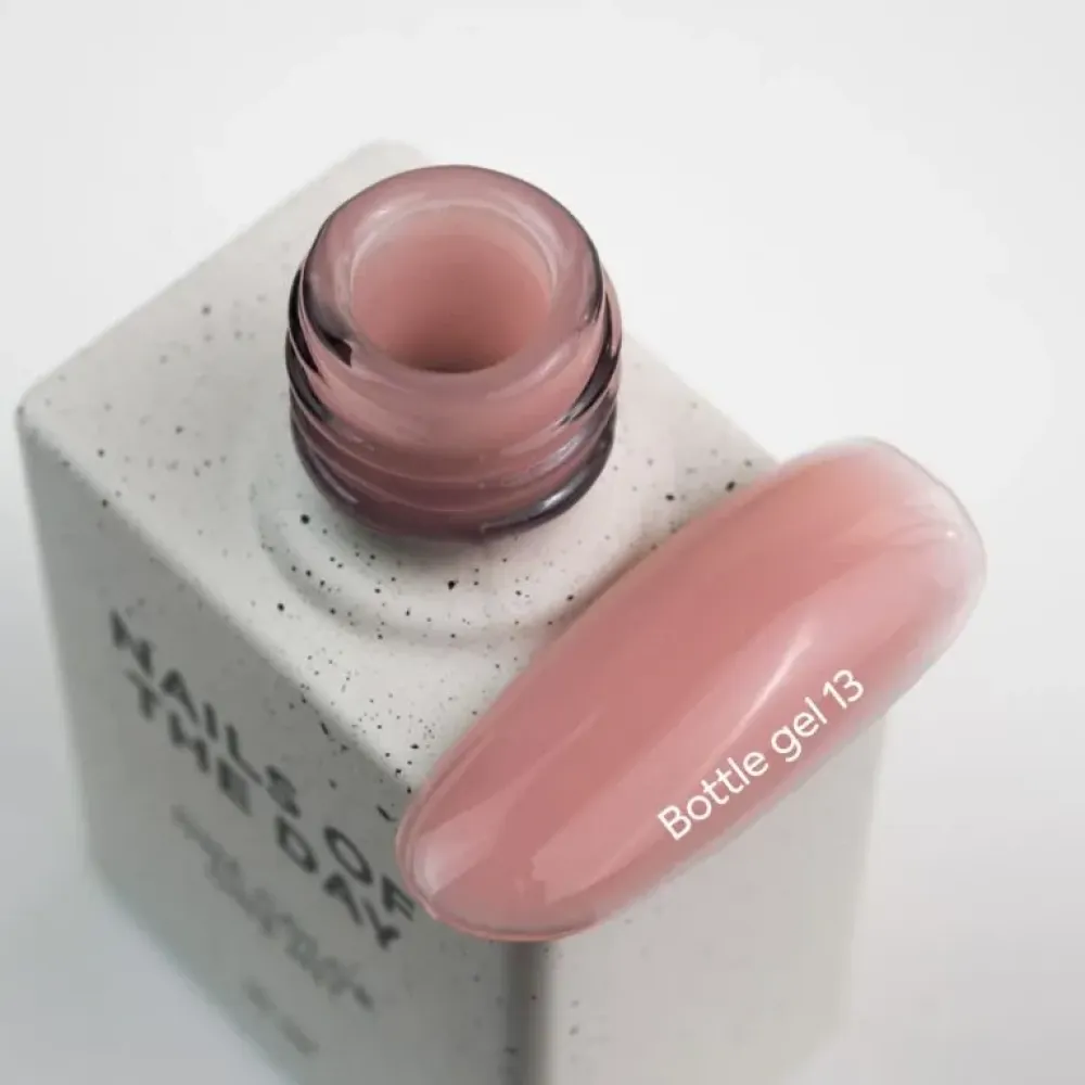 Гель Nails Of The Day Bottle Gel 13 с кисточкой теплый розовый 10 мл