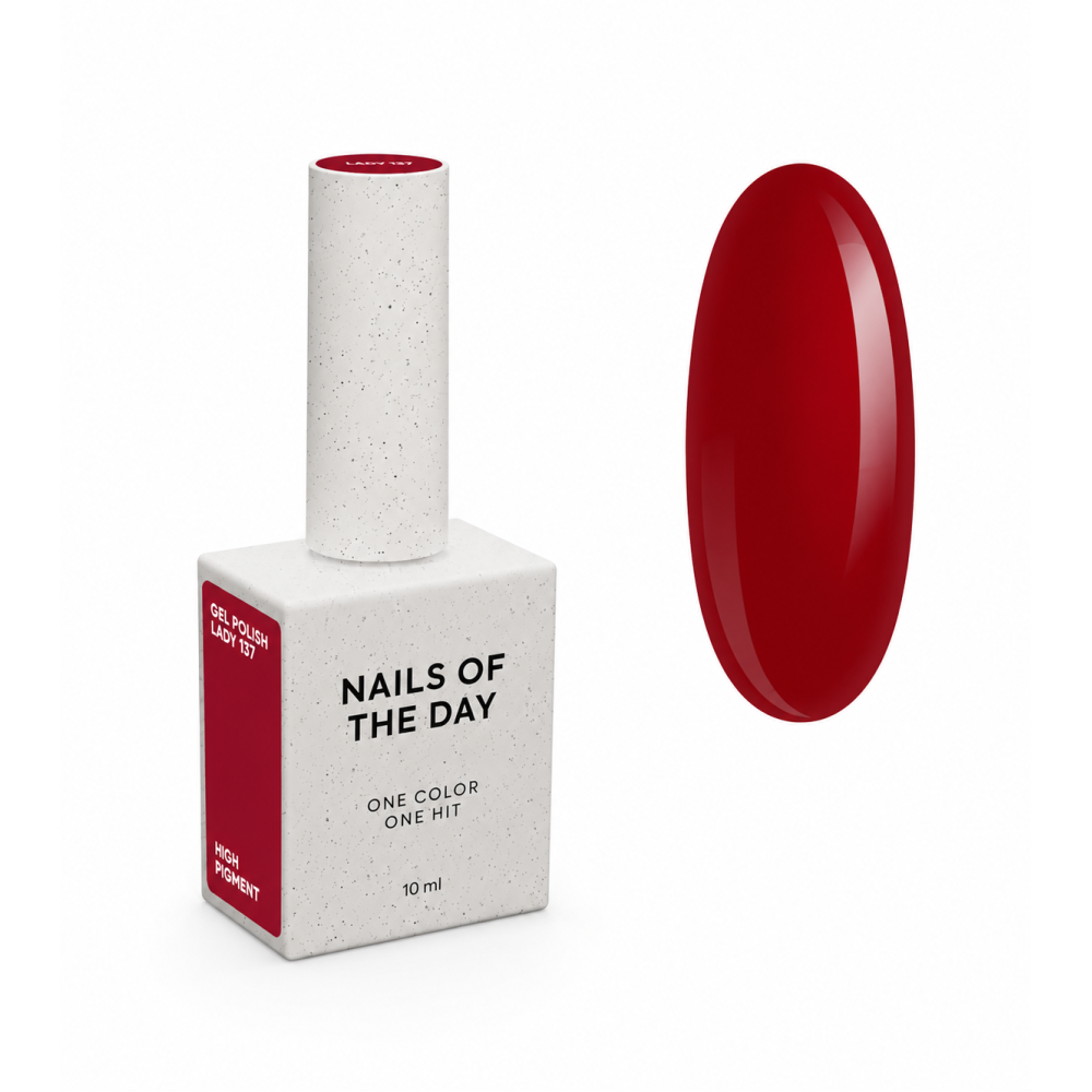 Гель-лак Nails Of The Day Lets Special Lady 137 насыщенно-красный 10 мл