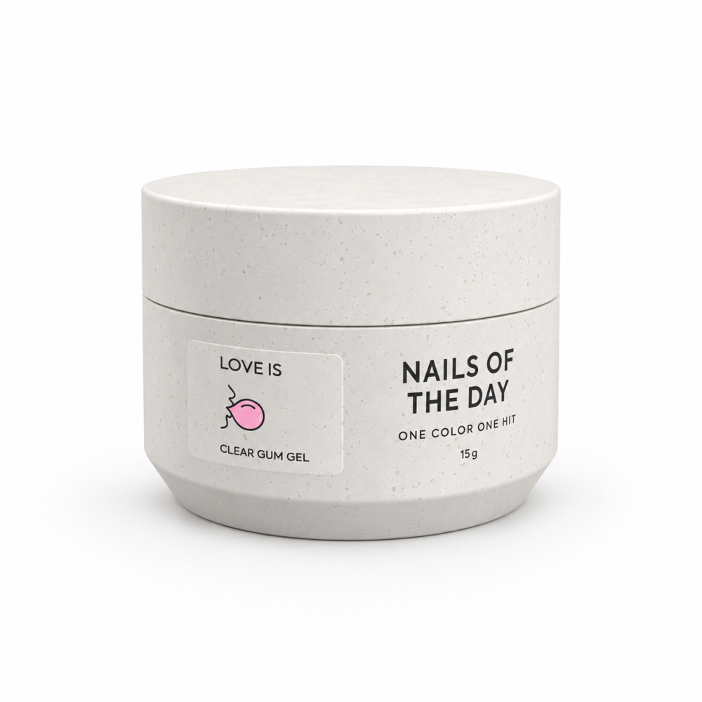 Гель-жуйка для обємних дизайнів Nails Of The Day Love Is Clear прозорий 15 мл