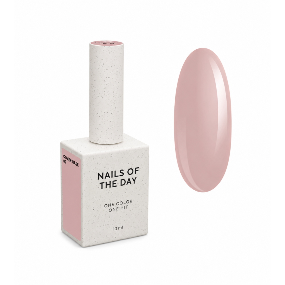 База камуфлююча Nails Of The Day Cover Base New Formula 09 нюдовий 10  мл