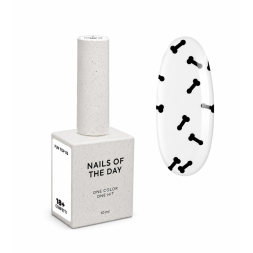 Топ для гель-лака без липкого слоя Nails Of The Day Fun! Top 03 с черным арт-декором 10 мл Топ для гель-лака без липкого слоя Nails Of The Day Fun! Top 03 с черным арт-декором 10 мл