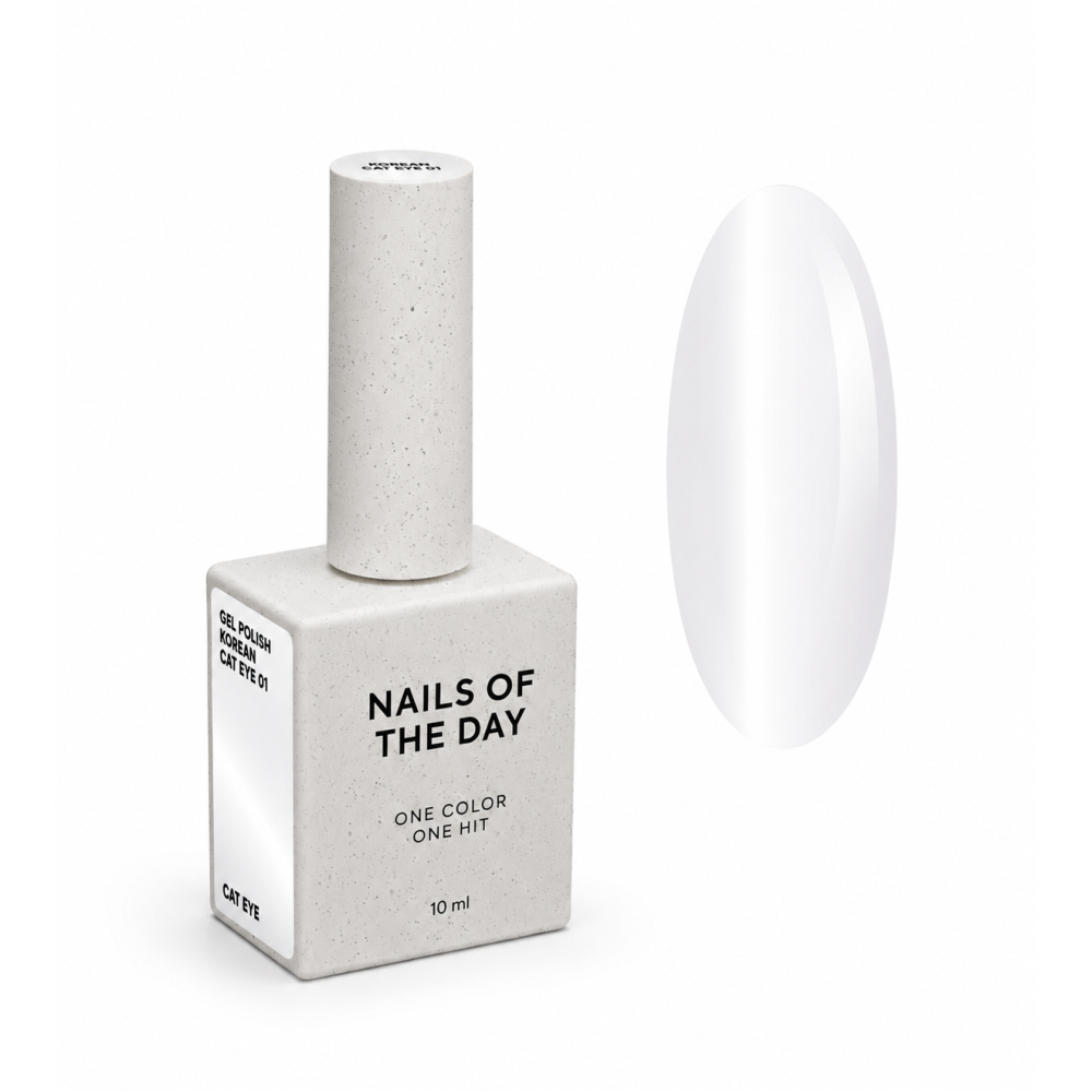 Гель-лак Nails Of The Day Korean Cat Eye 01 светло-оливковый 10 мл