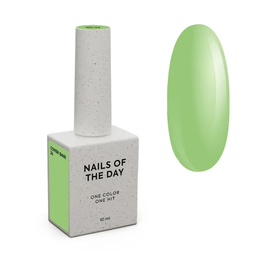 База камуфлирующая Nails Of The Day Cover Base New Formula 24 салатовый 10 мл