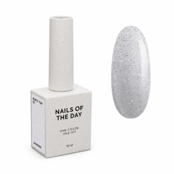 Топ для гель-лака без липкого слоя Nails Of The Day Party Top 03 прозрачный с голографическим шиммером 10 мл