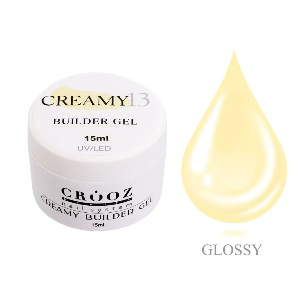 Гель будівельний Crooz Creamy Builder Gel 13 яблучно-жовтий 15 мл