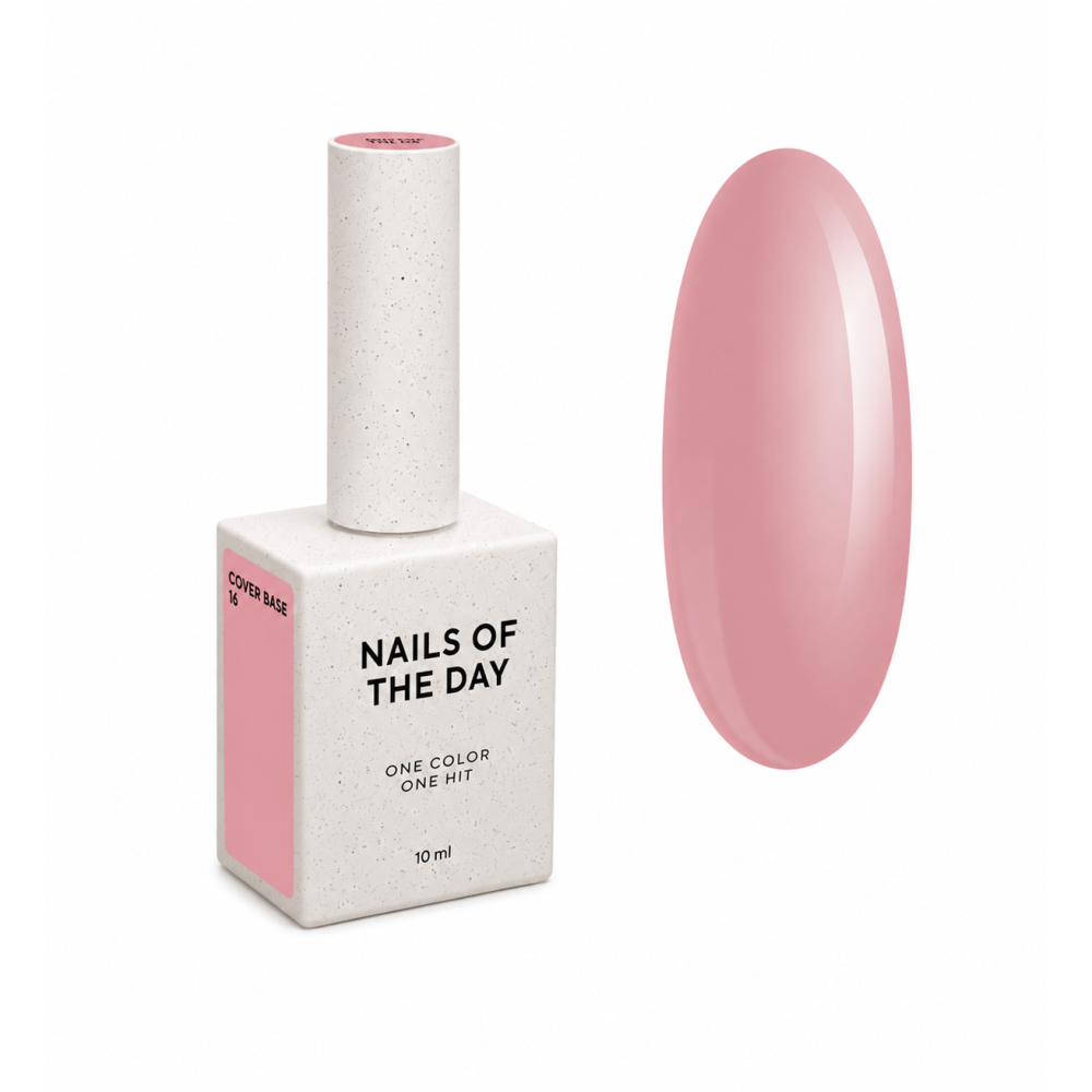 База камуфлирующая Nails Of The Day Cover Base New Formula 16 темный натуральный нюдовый 10 мл