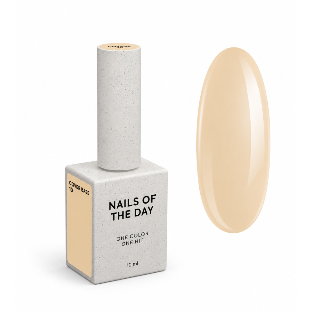 База камуфлююча Nails Of The Day Cover Base New Formula 10 персиковий 10  мл