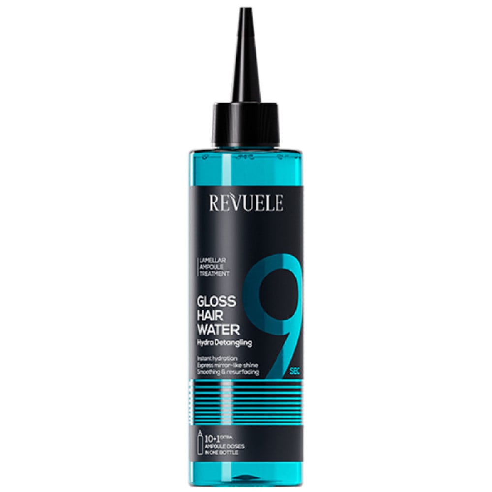 Вода для блиску волосся Revuele Gloss Hair Water Hydra Detangling зволоження та розплутування 220 мл
