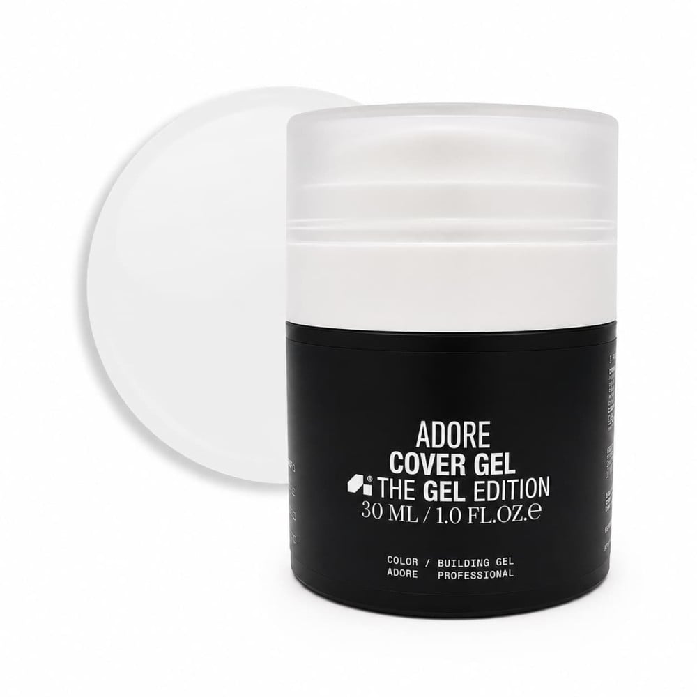 Гель будівельний камуфлюючий Adore Professional Builder Cover Gel 01 Blank напівпрозорий молочний з вакуумною помпою 30 г
