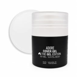 Гель будівельний камуфлюючий Adore Professional Builder Cover Gel 01 Blank напівпрозорий молочний з вакуумною помпою 30 г