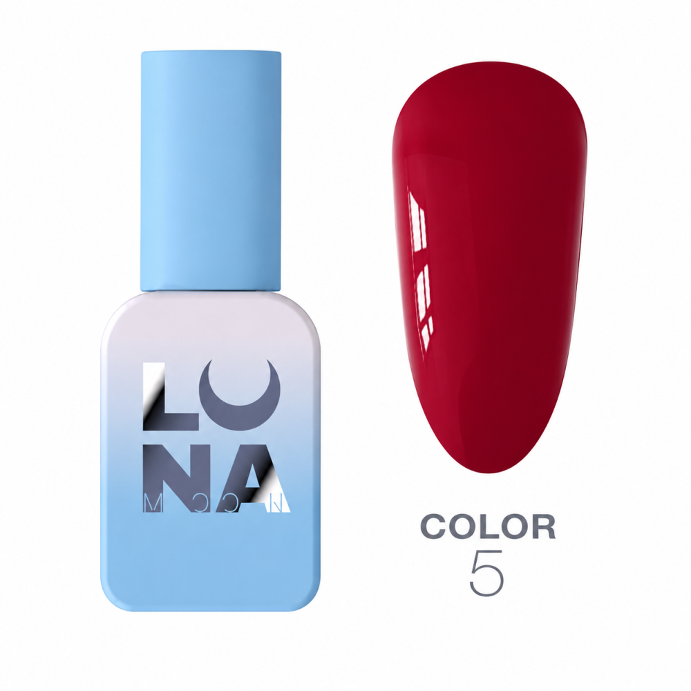 Гель-лак Luna Color Gel 005 насичений черешнево-червоний 8 мл