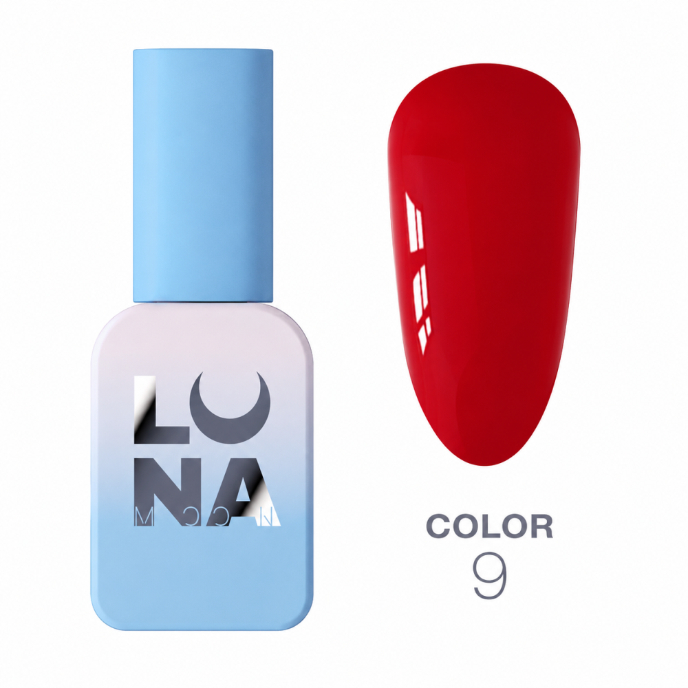 Гель-лак Luna Color Gel 009 насичено-червоний 8 мл