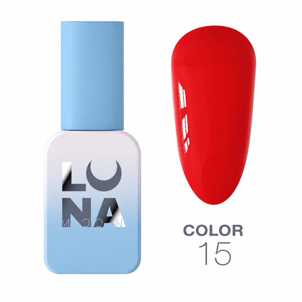 Гель-лак Luna Color Gel 015 світлий червоний 8 мл