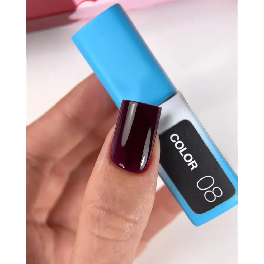 Гель-лак Luna Color Gel 008 темний сливово-бордовий 8 мл