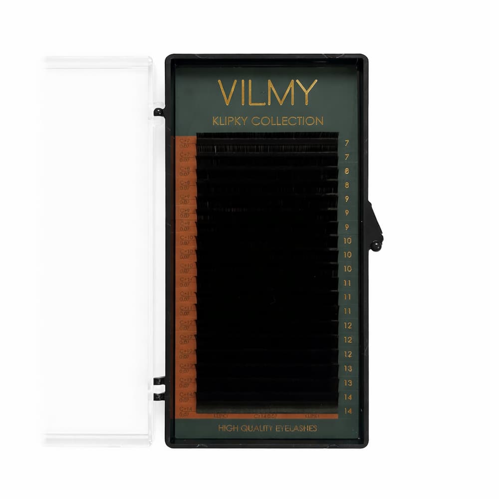Вії Vilmy Klipky Black 20 ліній mix C 0.07 (7-14 мм) чорні