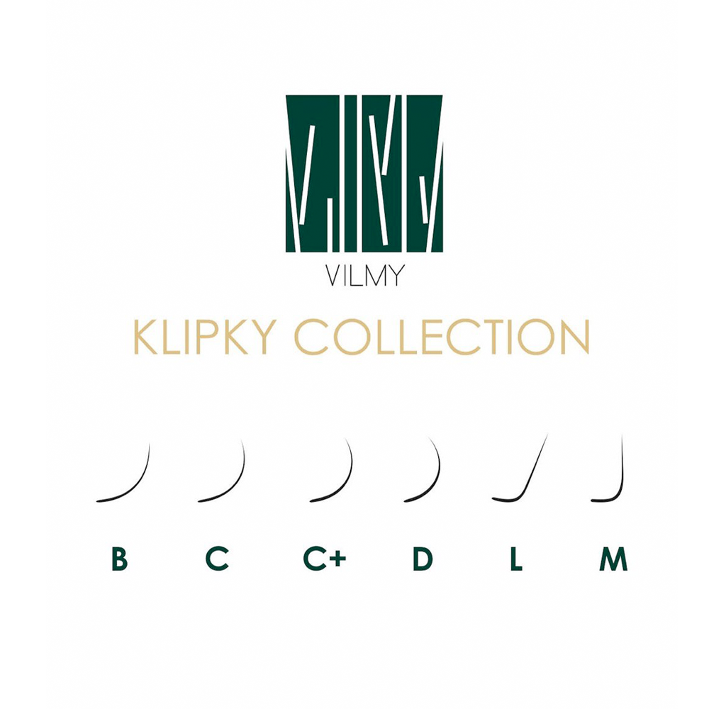 Вії Vilmy Klipky Black 20 ліній mix M 0.07 (7-14 мм) чорні