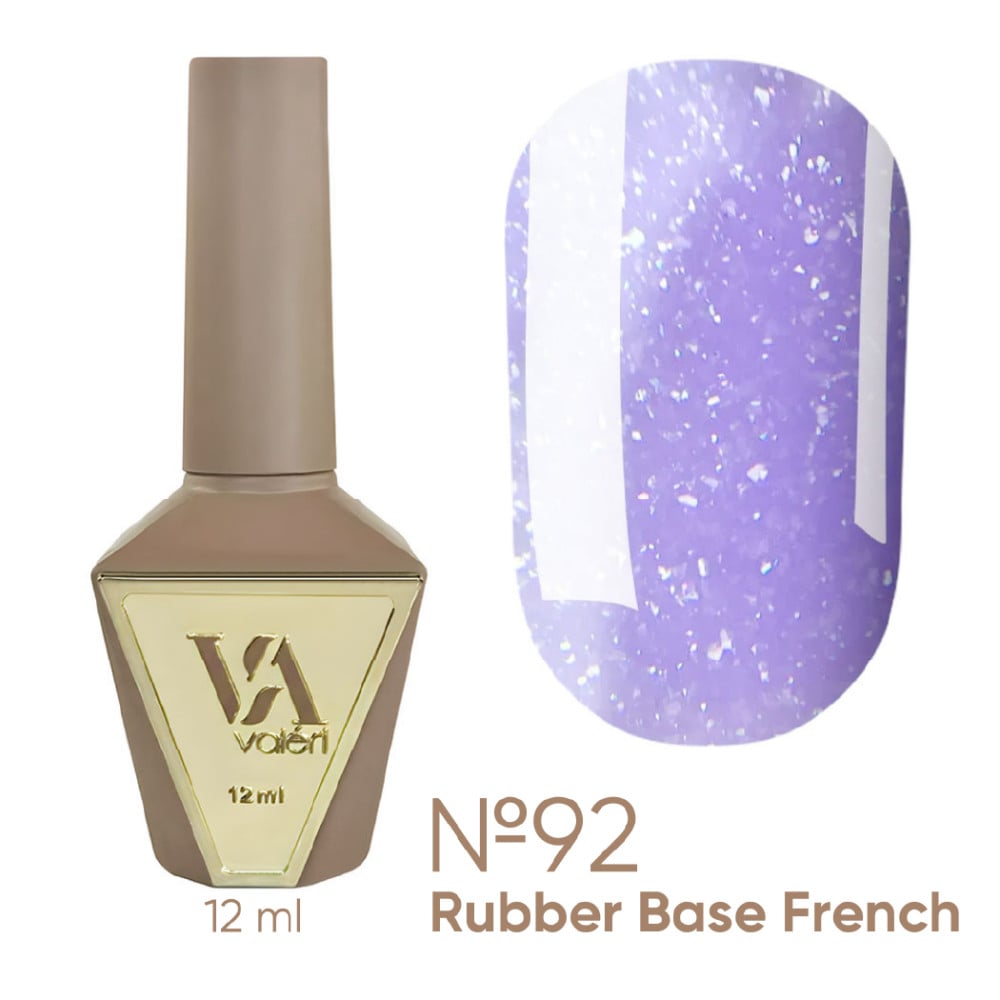 База камуфлирующая для гель-лака Valeri Rubber French Fairy Tale Base 092 с блестками 12 мл База камуфлирующая для гель-лака Valeri Rubber French Fairy Tale Base 092 с блестками 12 мл