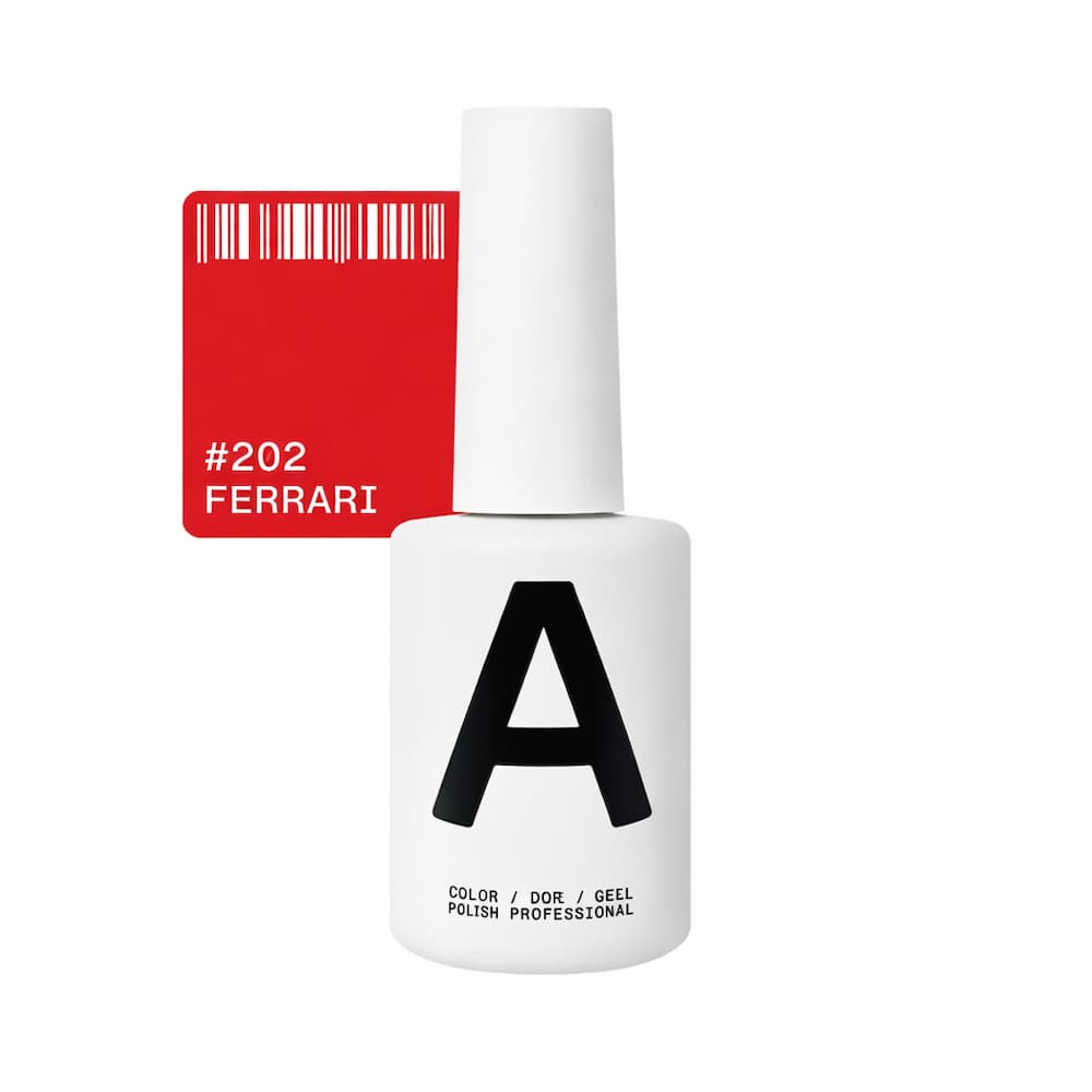 Гель-лак Adore Professional 202 Ferrari теплий насичений червоний з легким рожевим підтоном 12 мл