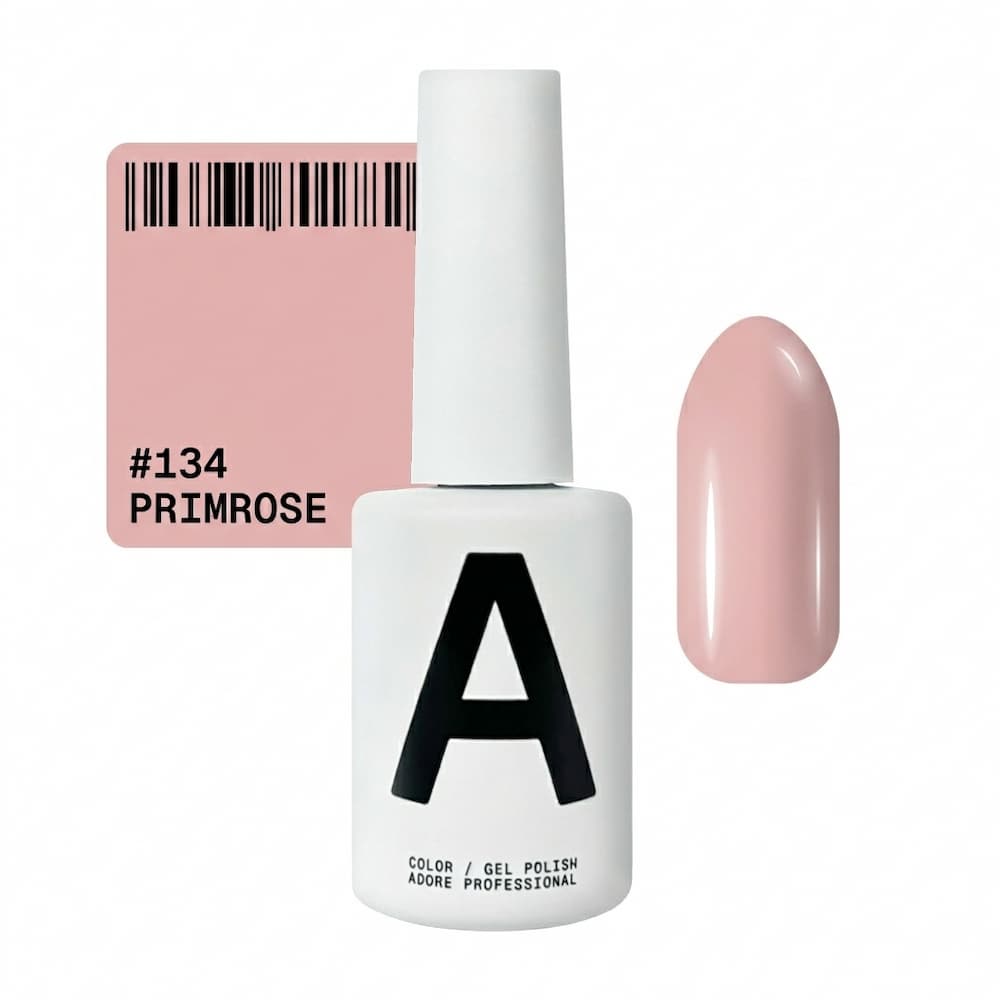 Гель-лак Adore Professional 134 Primrose холодний світло-рожевий 12 мл