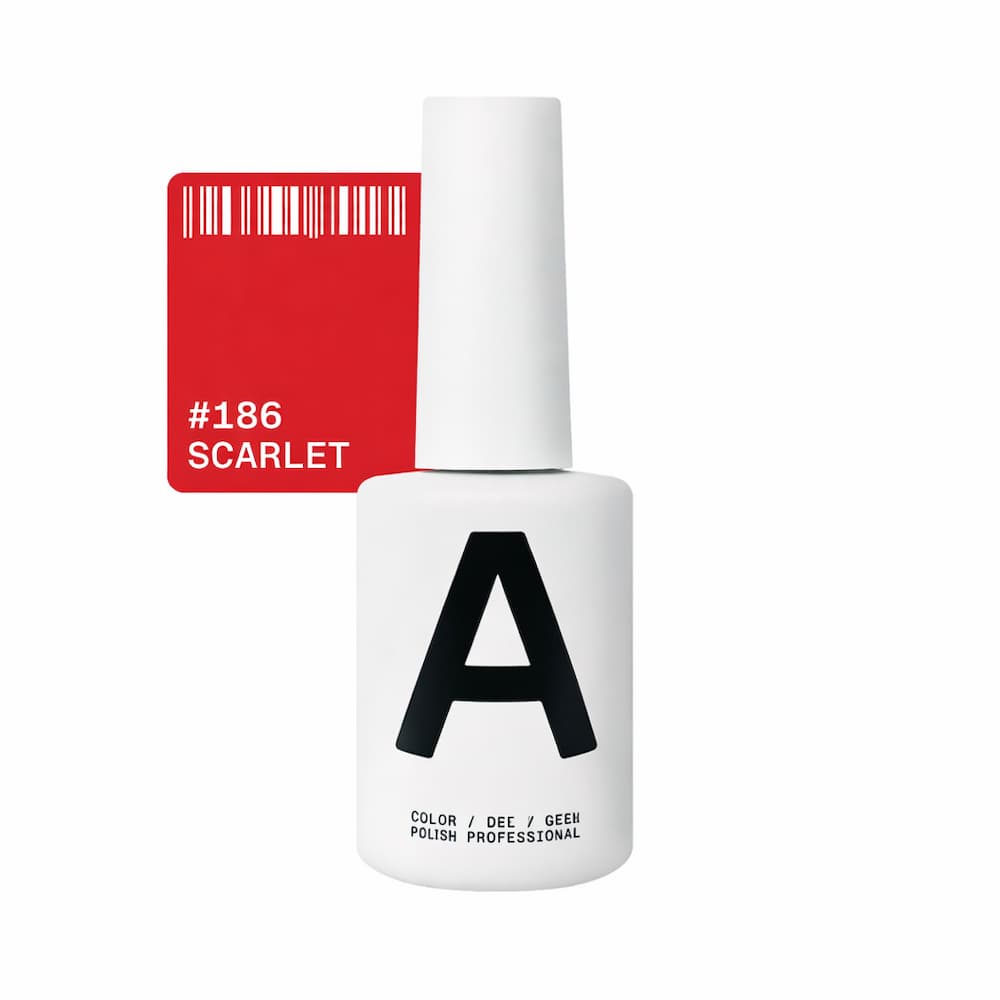 Гель-лак Adore Professional 186 Scarlet яскраво-червоний 12 мл