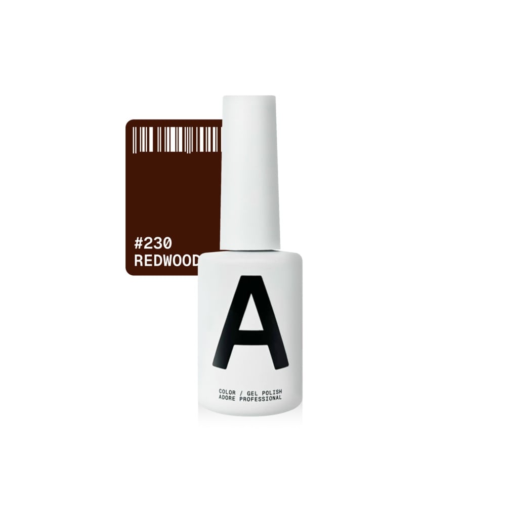 Гель-лак Adore Professional 230 Redwood теплий червоно-коричневий 12 мл