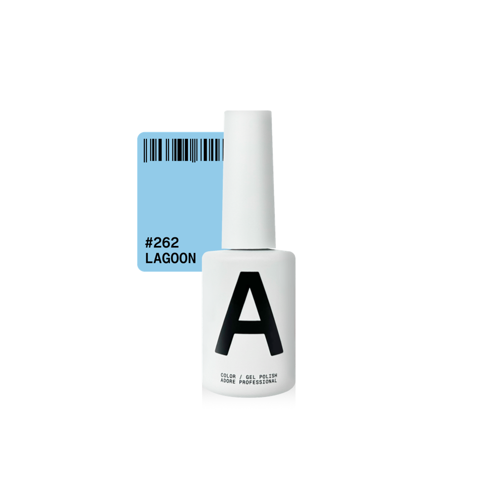 Гель-лак Adore Professional 262 Lagoon світлий холодний небесно-блакитний 12 мл