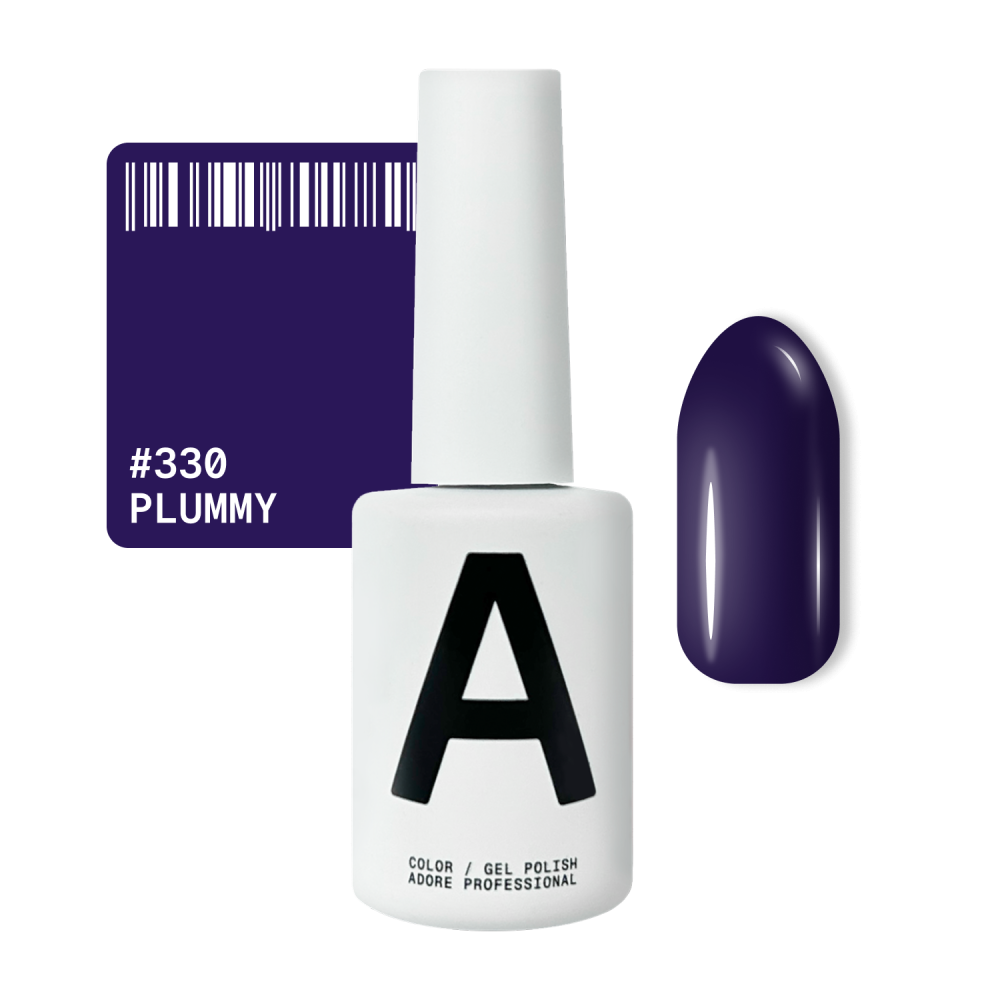 Гель-лак Adore Professional 330 Plummy холодний синьо-фіолетовий 12 мл