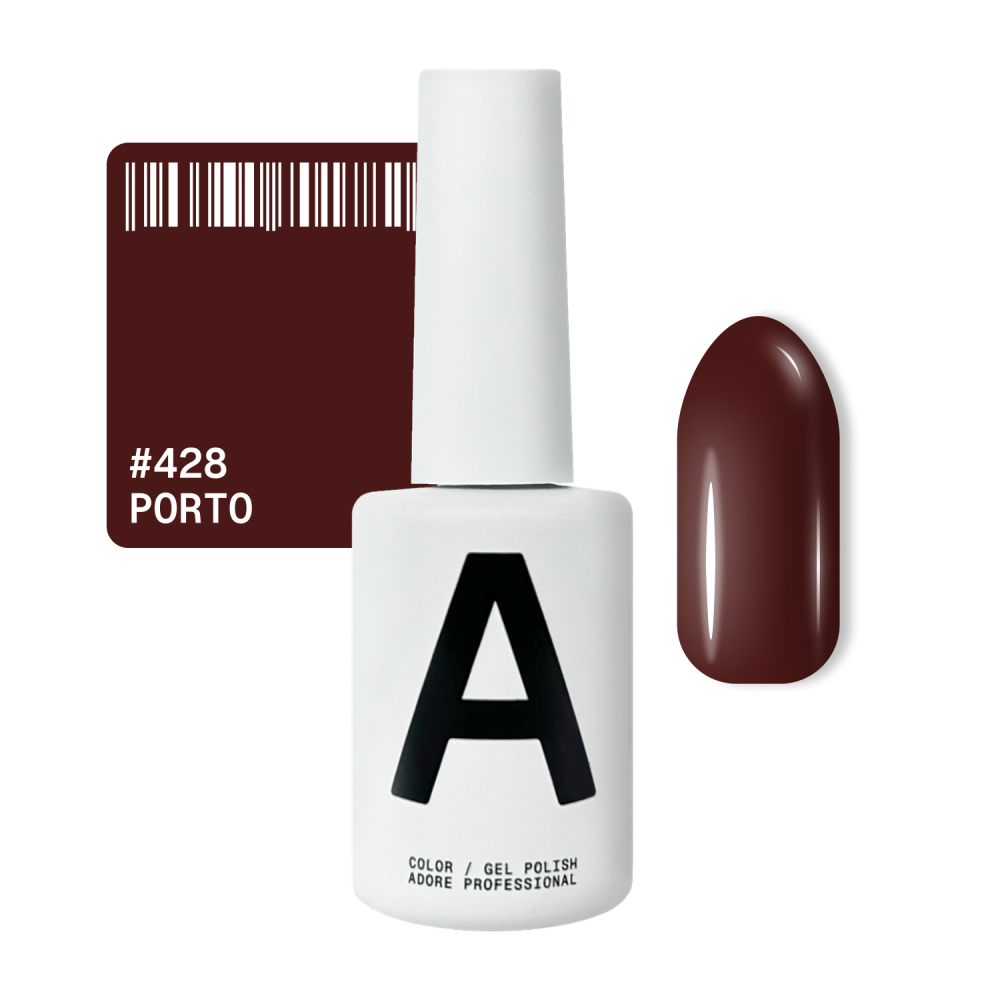 Гель-лак Adore Professional 428 Porto холодний бордово-червоний 12 мл