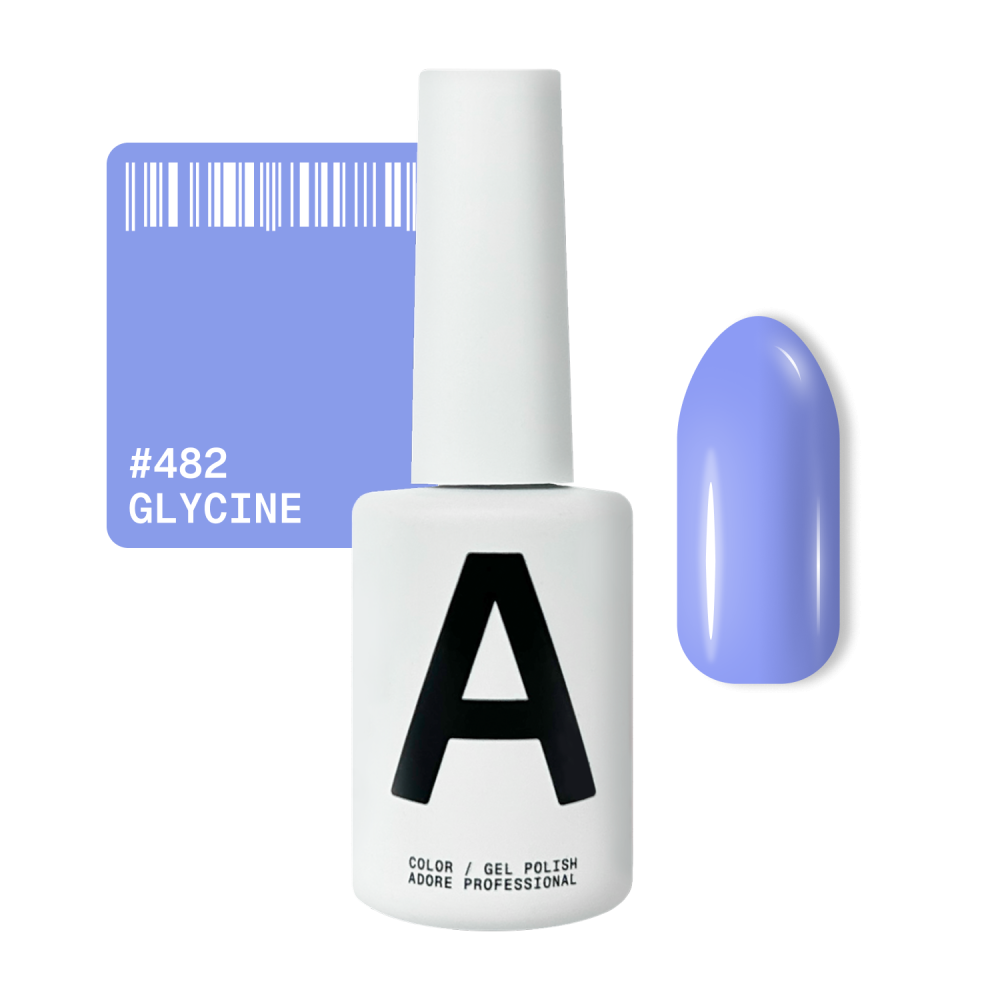 Гель-лак Adore Professional 482 Glycine холодний бузковий з легким блакитним підтоном 12 мл