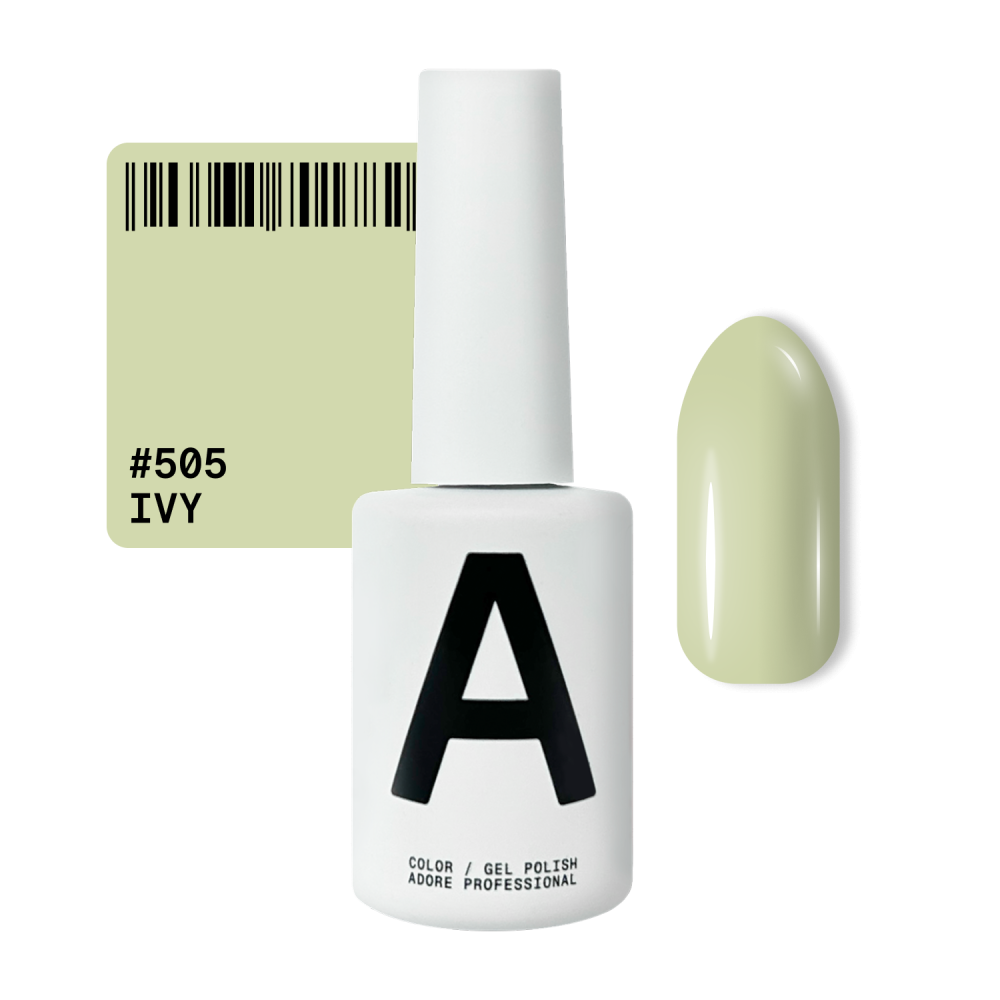 Гель-лак Adore Professional 505 Ivy світлий оливковий 12 мл