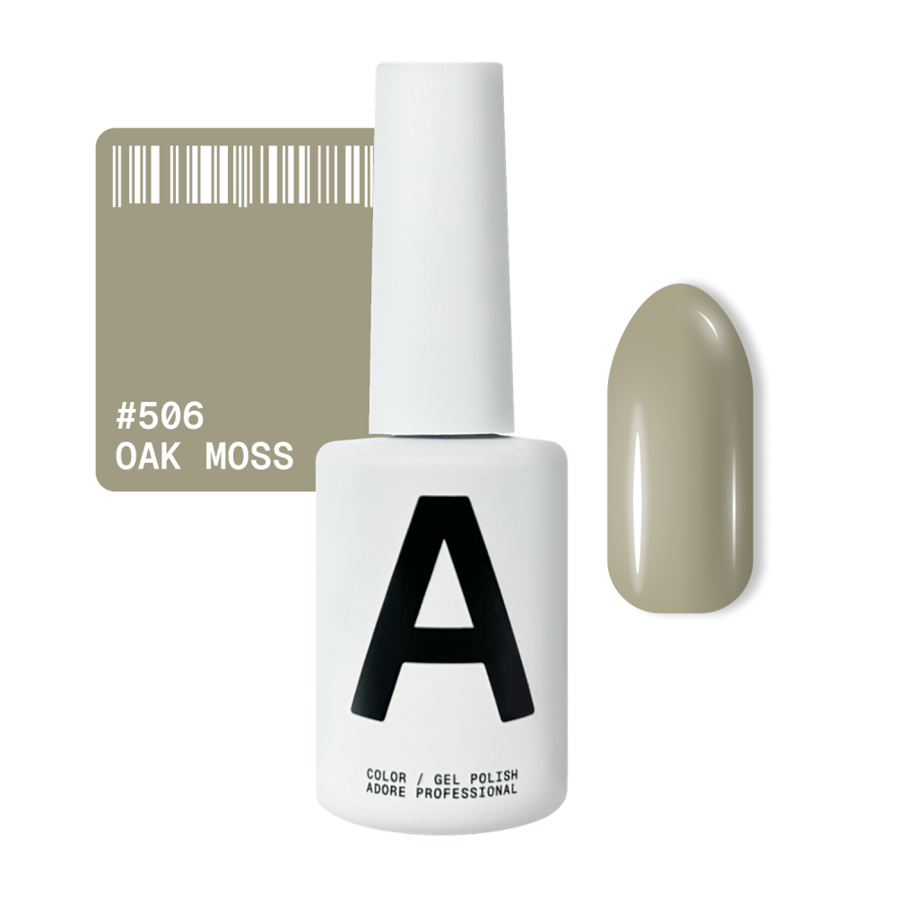 Гель-лак Adore Professional 506 Oak Moss світлий сріблясто-оливковий 12 мл