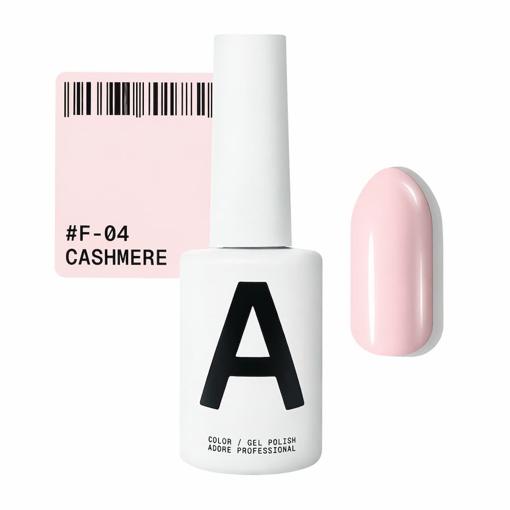 Гель-лак Adore Professional French F-04 Cashmere прозорий рожево-бежевий 12 мл