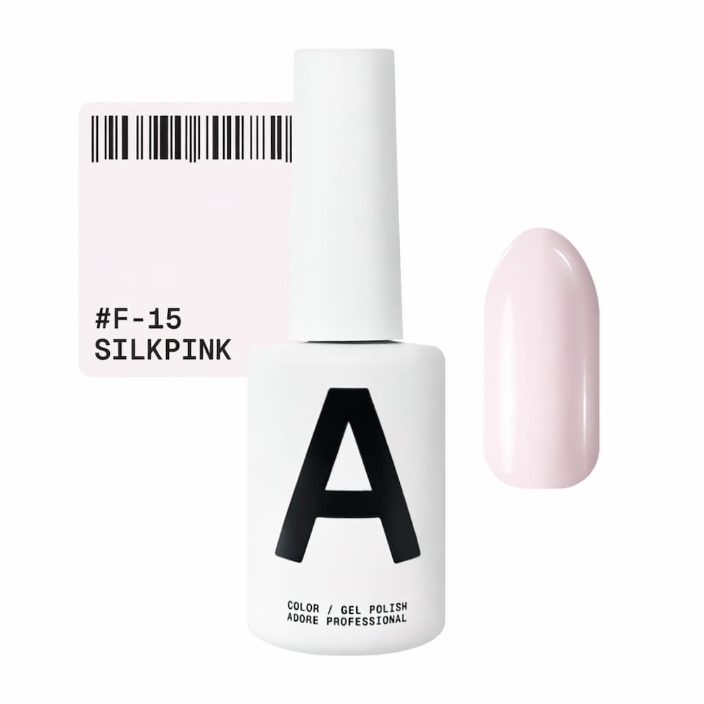 Гель-лак Adore Professional French F-15 Silkpink молочно-рожевий 12 мл