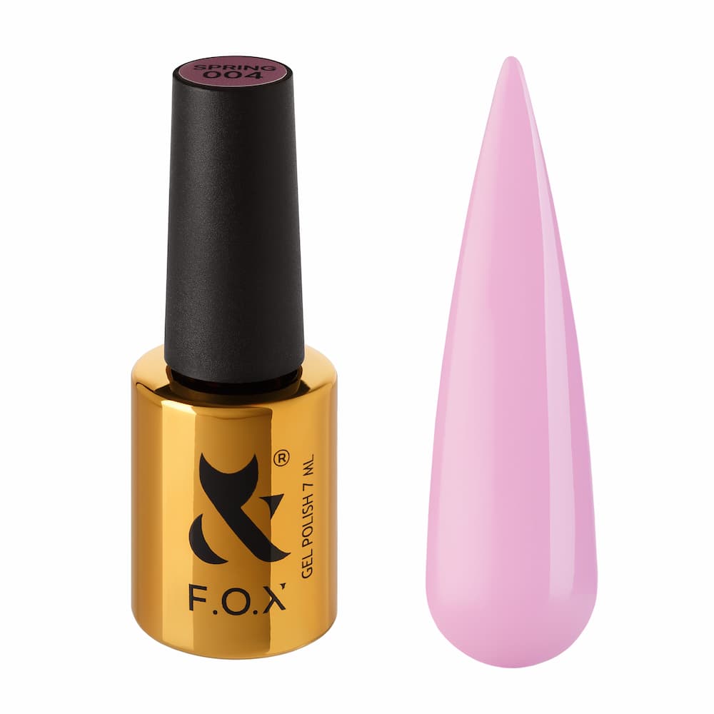 Гель-лак F.O.X Keratin Spring 004 холодний рожевий 7 мл