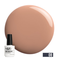 Гель моделюючий NUB Fast Builder In A Bottle 08 Tan з пензликом теплий беж 14 мл Гель моделюючий NUB Fast Builder In A Bottle 08 Tan з пензликом теплий беж 14 мл