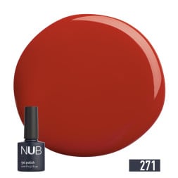 Гель-лак NUB 271 Red Muse елегантний червоний 8 мл