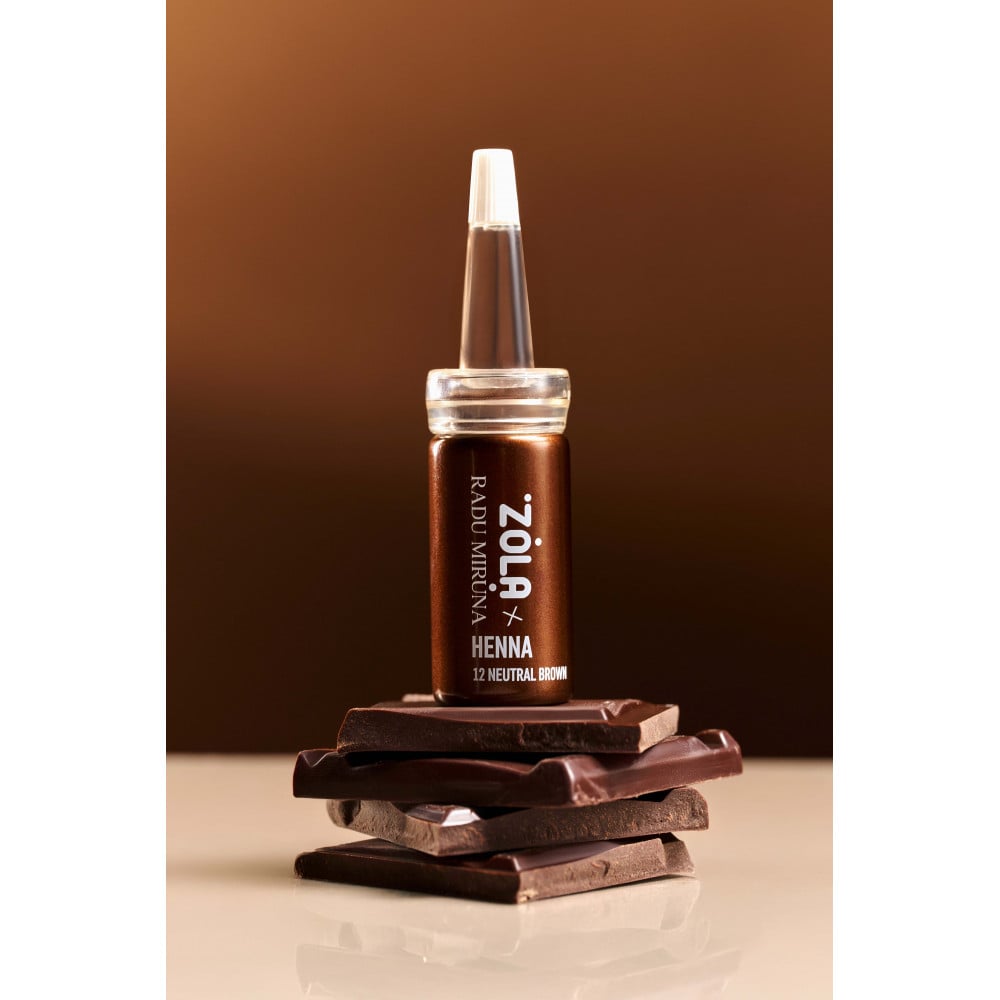 Хна для брів ZOLA x Radu Miruna Henna 12 Neutral Brown 10 г