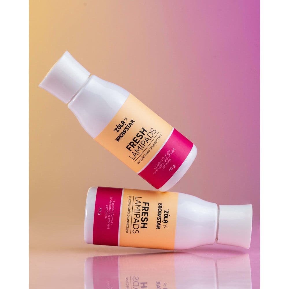 Засіб дезінфікуючий для силіконових валиків ZOLA x Browstar Fresh Lamipads 50 г