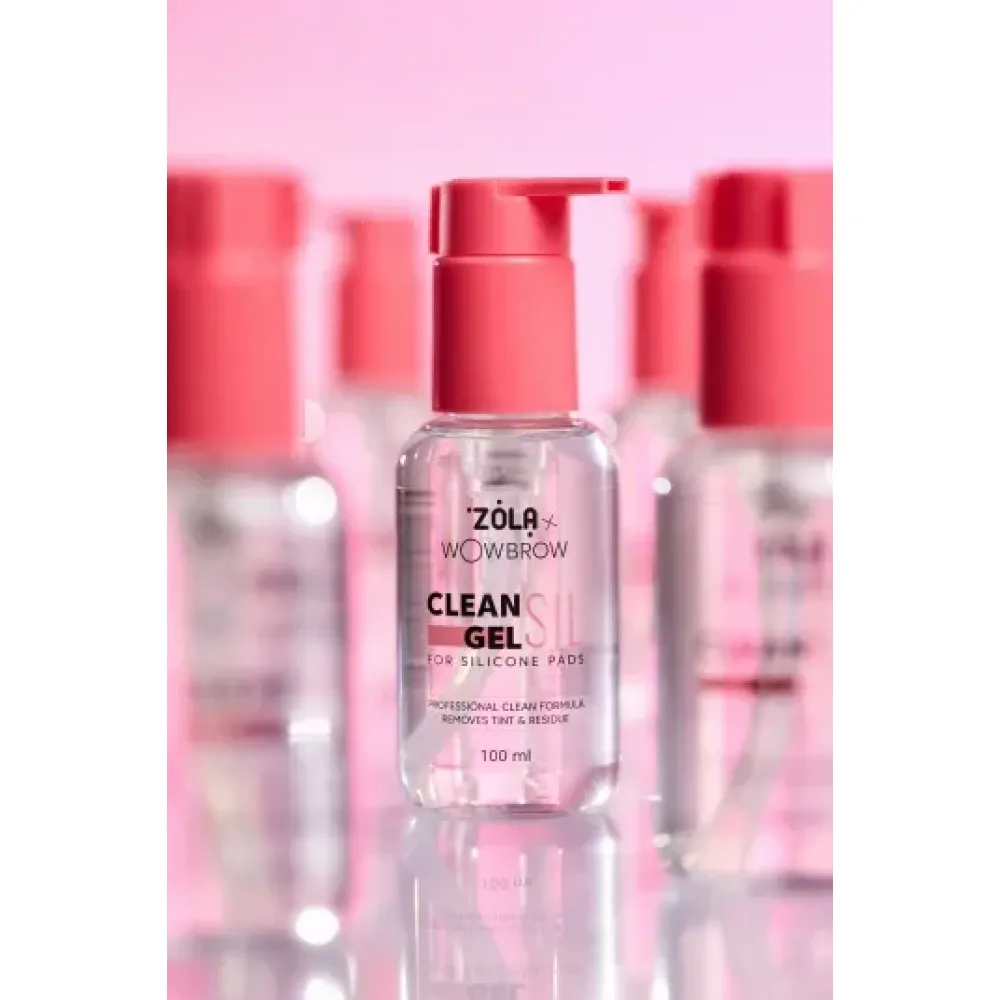 Засіб для очищення силіконових валиків ZOLA x WowBrow Clean Sil Gel 100 мл