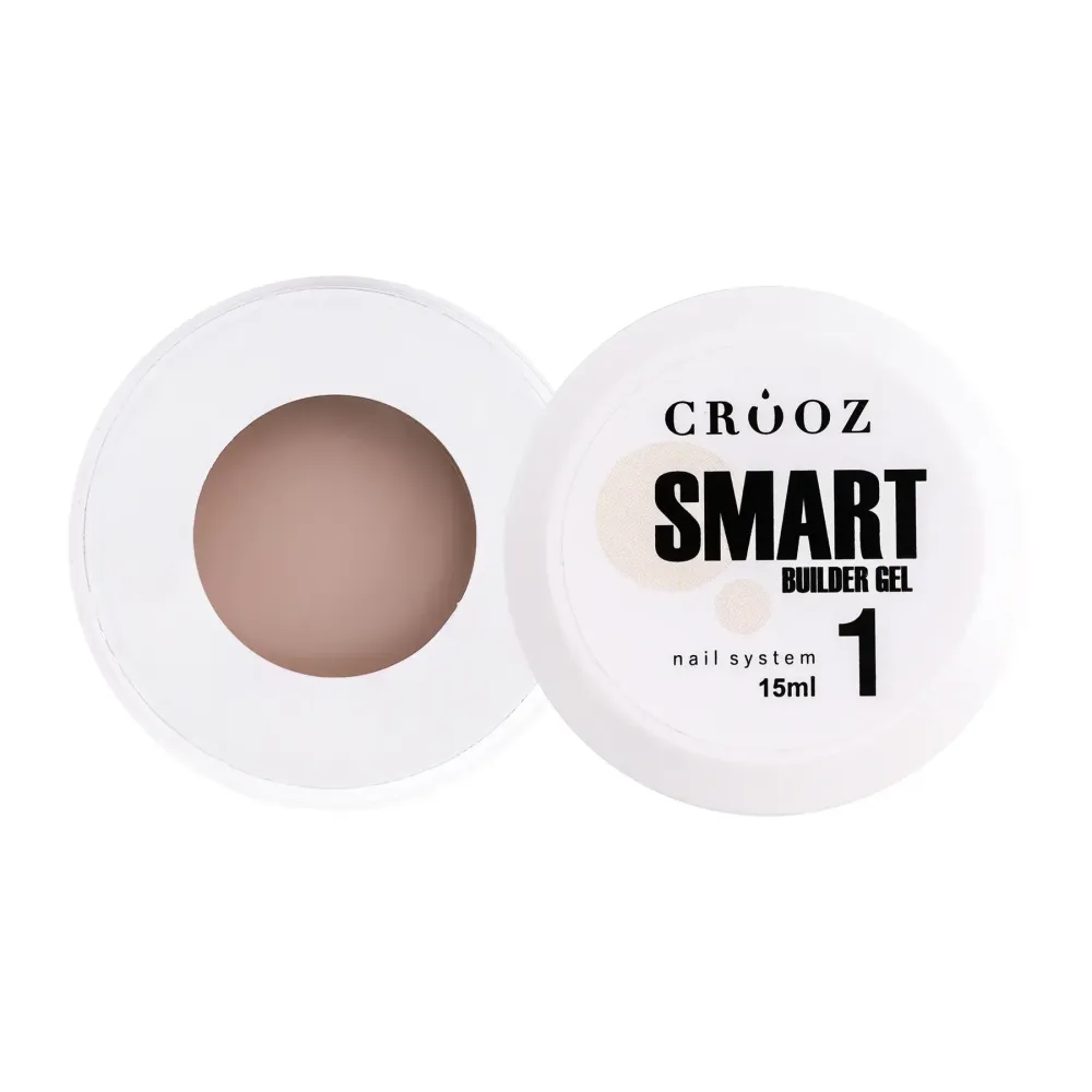 Гель для нарощування Crooz Smart Builder Gel 01 нюд 15 мл