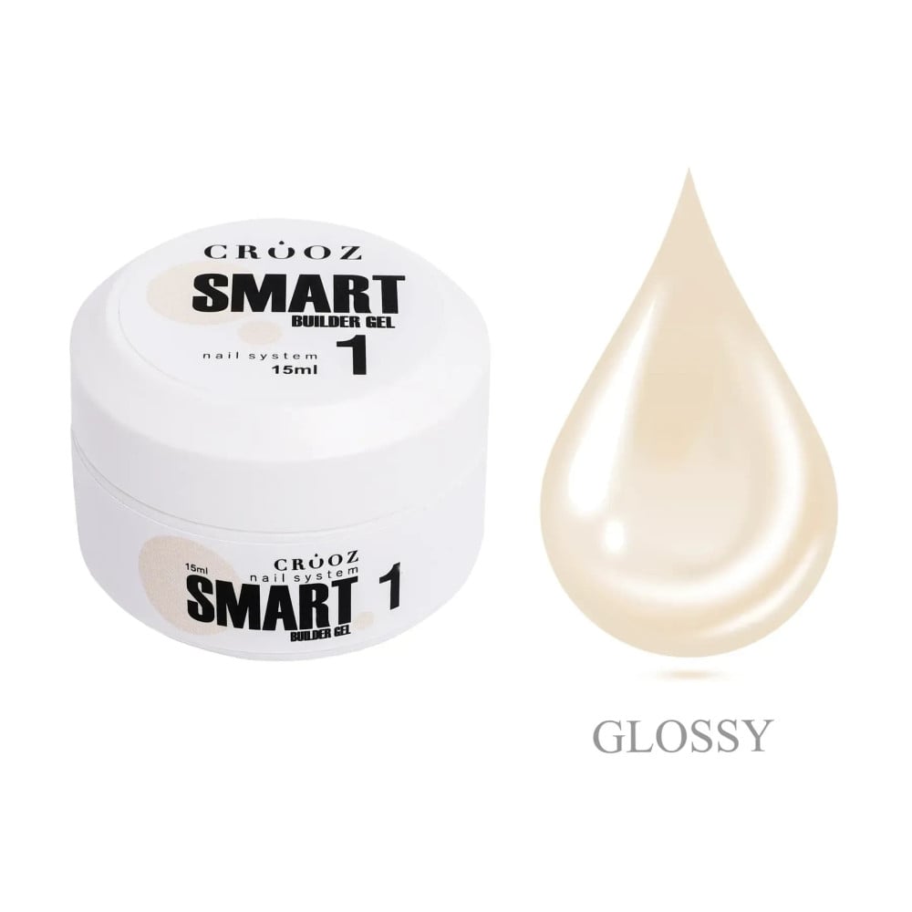 Гель для нарощування Crooz Smart Builder Gel 01 нюд 15 мл