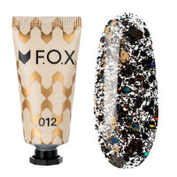 Полігель F.O.X Poly Gel Nano 012 прозорий з чорним...