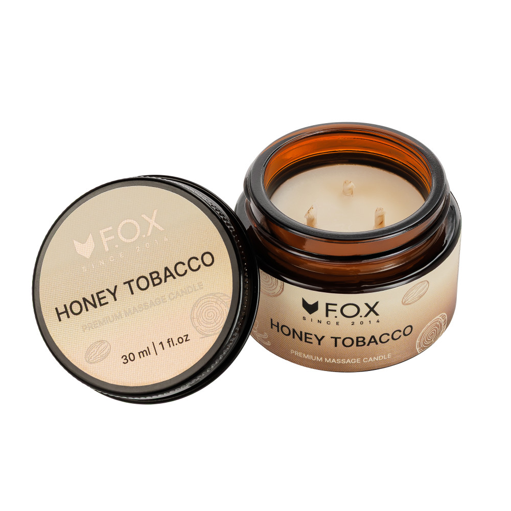 Массажная свеча F.O.X Premium Massage Candle Honey Tobacco 30 мл