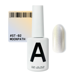 Гель-лак Adore Professional Cats Eye Satin St-02 Moonpath димчастий із золотавим переливом 12 мл