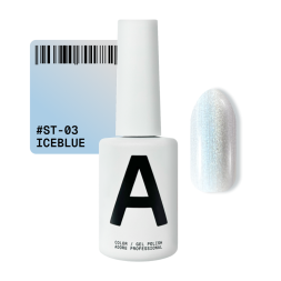 Гель-лак Adore Professional Cats Eye Satin St-03 Iceblue холодний блакитний із сріблястою основою 12 мл