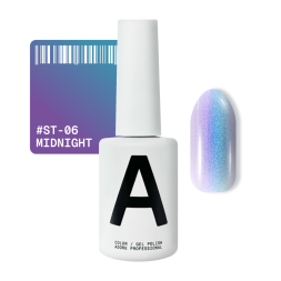 Гель-лак Adore Professional Cats Eye Satin St-06 Midnight хамелеон фіолетовий 12 мл