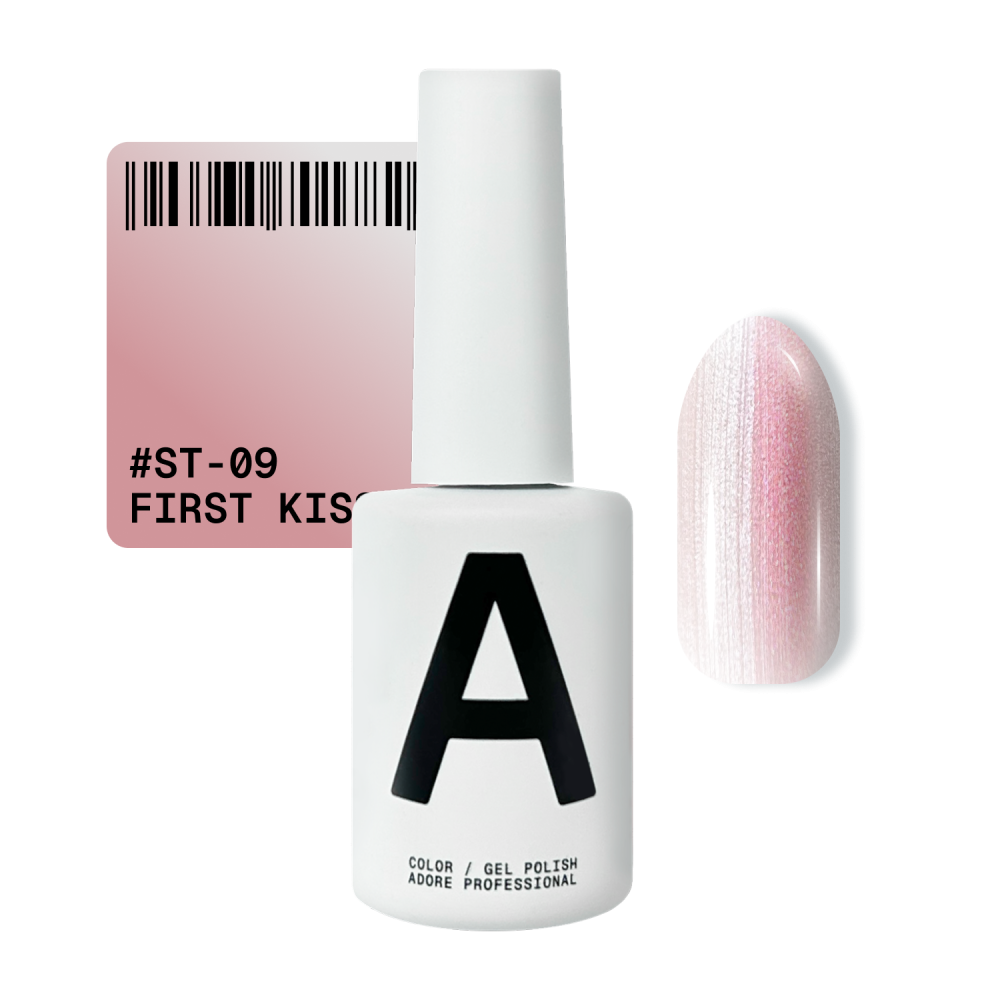 Гель-лак Adore Professional Cats Eye Satin St-09 First Kiss попелясто-рожевий 12 мл